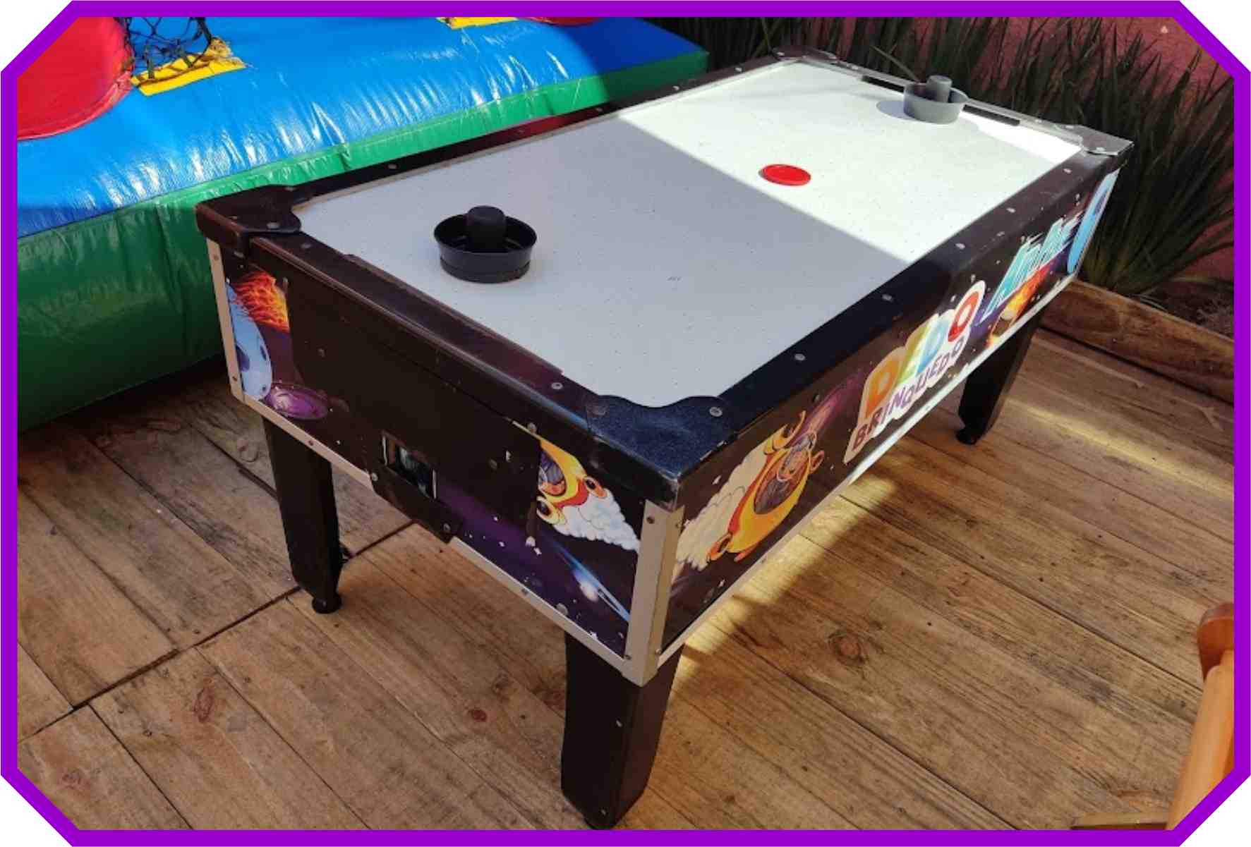 Mesa de air hockey para alugar